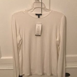 White long sleeve Eileen Fisher shirt